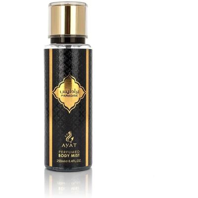 AYAT PARFUMER Paradise Mist - Brume corporelle aux parfums orientaux - Publicité AYAT PARFUMER Paradise Mist - Brume corporelle aux parfums orientaux - Publicité