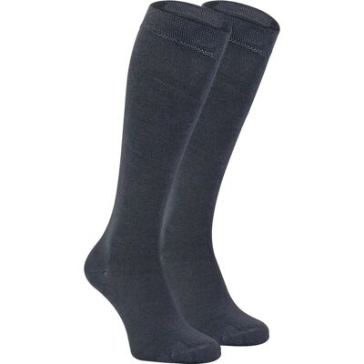 Sock Snob Womens - Bamboo Knee High Socks - 2 Pack, Grey Sock Snob Womens - Bamboo Knee High Socks - 2 Pack, Grey