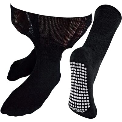 Dr.Socks - Wide Edema Bamboo Socks - Black - Socks Dr.Socks - Wide Edema Bamboo Socks - Black - Socks