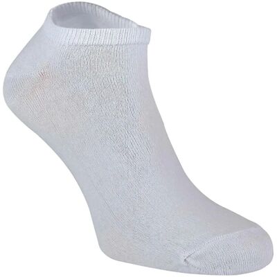 Sock Snob - 12 Paar Multipack Herens Quarter Trainersokken - Wit Katoen - Maat UK 4-6.5 Sock Snob - 12 Paar Multipack Herens Quarter Trainersokken - Wit Katoen - Maat UK 4-6.5
