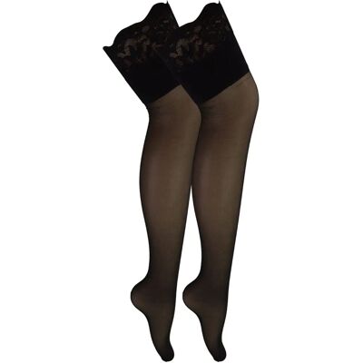 Sock Snob Black Seamed Thigh High Stockings XL - Stockings Sock Snob Black Seamed Thigh High Stockings XL - Stockings