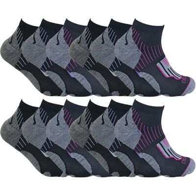 Sock Snob Black Cycling Socks - 12 Pairs - Men & Women Sock Snob Black Cycling Socks - 12 Pairs - Men & Women