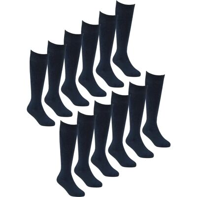 Sock Snob 12 Paar Bamboe Kniekousen - Navy - Jongens & Meisjes Sock Snob 12 Paar Bamboe Kniekousen - Navy - Jongens & Meisjes