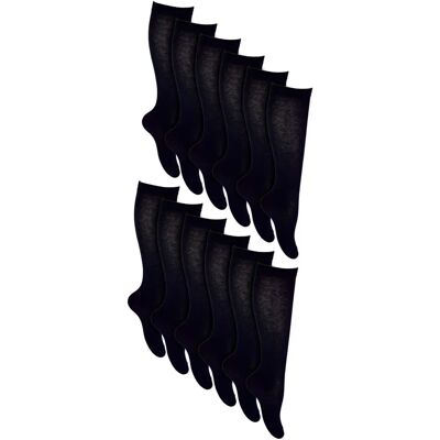 Sock Snob 12 Pair Knee High Cotton Socks - Boys & Girls Sock Snob 12 Pair Knee High Cotton Socks - Boys & Girls