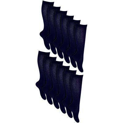 Sock Snob 12 Pair Knee High Breathable Cotton School Socks - Socks Sock Snob 12 Pair Knee High Breathable Cotton School Socks - Socks