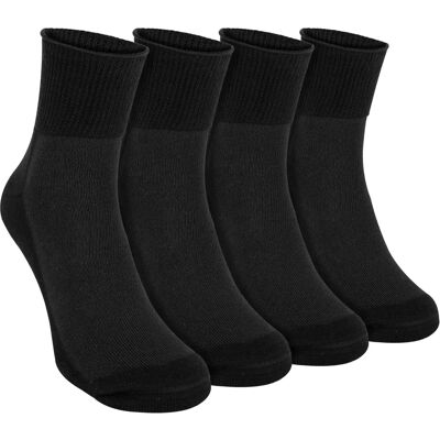 Dr.Socks Bamboo Diabetic Socks - Soft & Wide - Black/White - 4 Pack Dr.Socks Bamboo Diabetic Socks - Soft & Wide - Black/White - 4 Pack