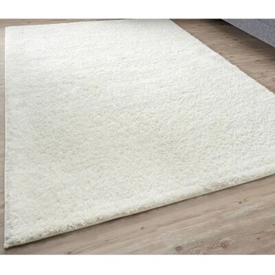 THE RUGS Myshaggy Collection White 120cm x 120cm Rug - Rug THE RUGS Myshaggy Collection White 120cm x 120cm Rug - Rug