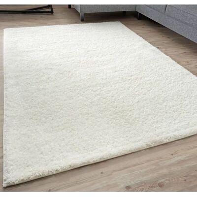THE RUGS Myshaggy Collection Rugs Solid Design - White - Rug THE RUGS Myshaggy Collection Rugs Solid Design - White - Rug
