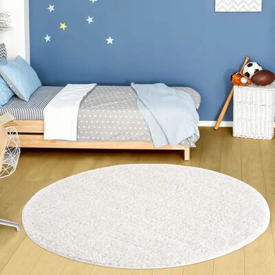 THE RUGS Myshaggy Collection Rugs Solid Design - White - Rug THE RUGS Myshaggy Collection Rugs Solid Design - White - Rug
