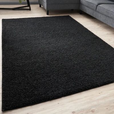 THE RUGS - Myshaggy Collection Solid Design - Black - Rug THE RUGS - Myshaggy Collection Solid Design - Black - Rug