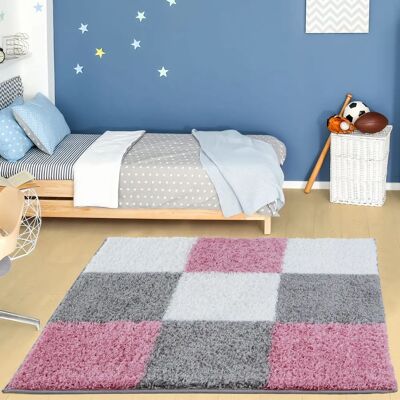THE RUGS - Myshaggy Geometric 381 Pink - 120x120 cm - Polypropylene - Rug THE RUGS - Myshaggy Geometric 381 Pink - 120x120 cm - Polypropylene - Rug