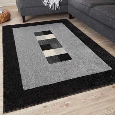 THE RUGS - 7439GB - Grey Black - 160x230cm - Rug THE RUGS - 7439GB - Grey Black - 160x230cm - Rug