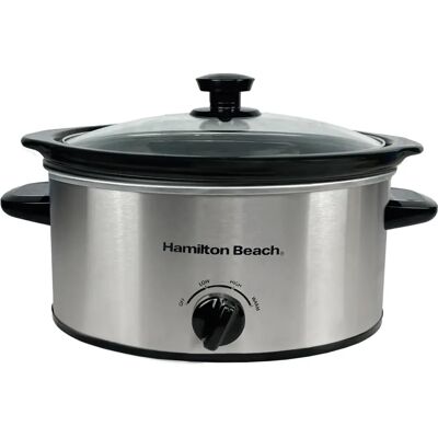 Hamilton Beach The Comfort Cook 3.5L Silver Slow Cooker - Slow Cooker Hamilton Beach The Comfort Cook 3.5L Silver Slow Cooker - Slow Cooker