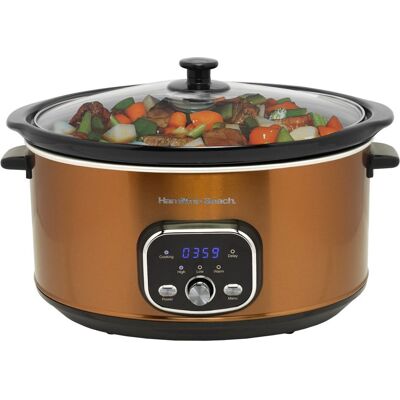 Hamilton Beach Copper Digital Oval Slow Cooker - Slow Cooker Hamilton Beach Copper Digital Oval Slow Cooker - Slow Cooker