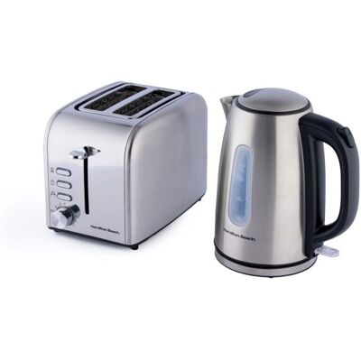 Hamilton Beach Kettle & Toaster Set - Rise Collection - Hbrise2b Hamilton Beach Kettle & Toaster Set - Rise Collection - Hbrise2b
