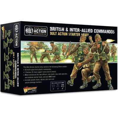 Warlord Games British & Inter-Allied Commandos Starter Army - rozszerzenie do gier figurkowych Warlord Games British & Inter-Allied Commandos Starter Army - rozszerzenie do gier figurkowych