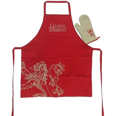 Game of Thrones - Lannister Apron Mitt Set - Apron Set Game of Thrones - Lannister Apron Mitt Set - Apron Set