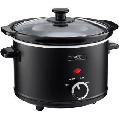 Cooks Professional Slow Cooker | Mini with Glass Lid Cooks Professional Slow Cooker | Mini with Glass Lid