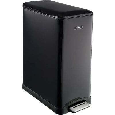 Cooks Professional Silver 50L Dual Recycle Pedal Bin - Kitchen Waste Cooks Professional Silver 50L Dual Recycle Pedal Bin - Kitchen Waste