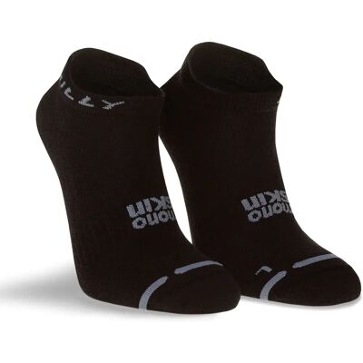 Hilly Unisex Aktiv-Socklets - Schwarz/Grau - Laufknöchelstrümpfe Hilly Unisex Aktiv-Socklets - Schwarz/Grau - Laufknöchelstrümpfe