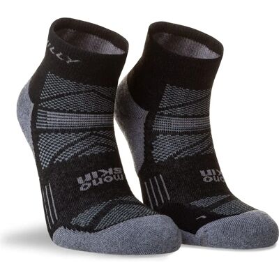 Hilly Supreme Anklet Socks - Black, Large, Unisex - Running Hilly Supreme Anklet Socks - Black, Large, Unisex - Running