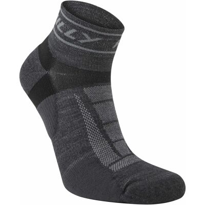 Hilly Unisex Falt Toe Trail Running Socks - Charcoal/Black - 3 Pairs XL Hilly Unisex Falt Toe Trail Running Socks - Charcoal/Black - 3 Pairs XL