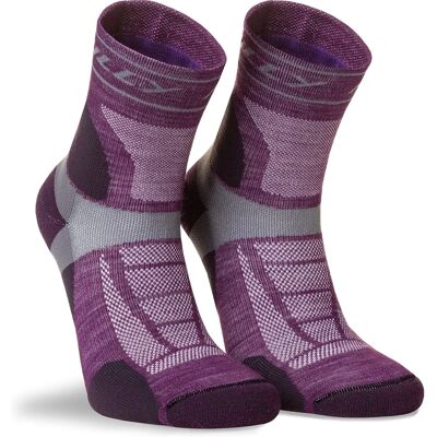 Hilly Unisex Mid Socks - Quick Dry Trail Running - Black/Gray Hilly Unisex Mid Socks - Quick Dry Trail Running - Black/Gray
