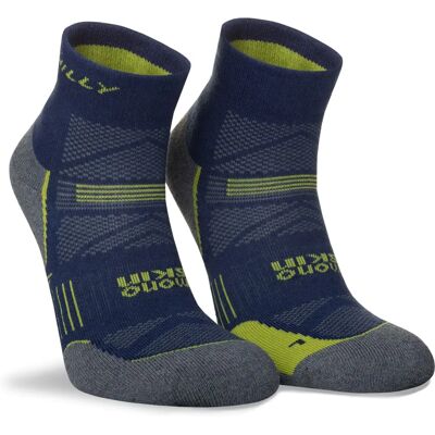 Hilly Supreme Anklet Med Socks - Midnight/Grey Marl - Anklet Socks - Large Hilly Supreme Anklet Med Socks - Midnight/Grey Marl - Anklet Socks - Large