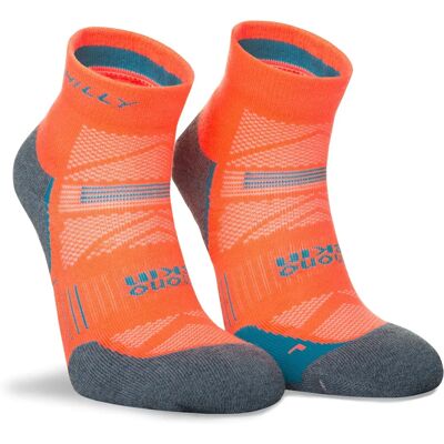 Hilly Supreme Anklet Socks - Neon Candy/Grey Marl Hilly Supreme Anklet Socks - Neon Candy/Grey Marl
