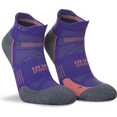 Hilly Supreme Socklet Med - Plum/Grey Marl - Socks Hilly Supreme Socklet Med - Plum/Grey Marl - Socks