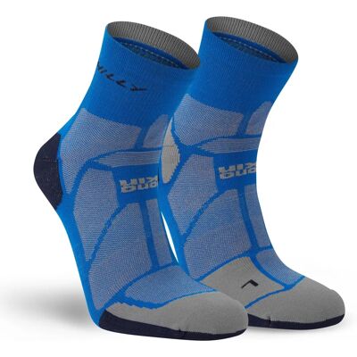 Hilly Marathon Fresh Anklet Socks - Cobalt Blue/Iron Grey - anklet socks Hilly Marathon Fresh Anklet Socks - Cobalt Blue/Iron Grey - anklet socks