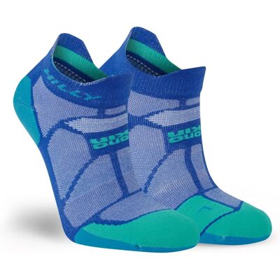 Hilly Marathon Fresh Socklets - Sapphire Blue/Teal Green - Running Socks Hilly Marathon Fresh Socklets - Sapphire Blue/Teal Green - Running Socks
