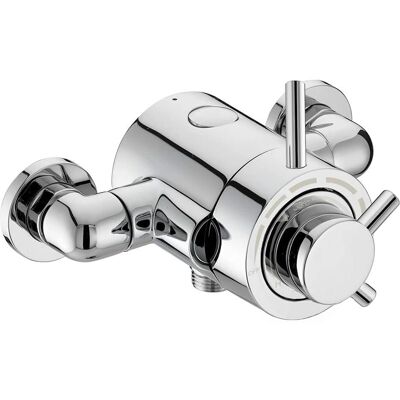 NES Home - Emso Round Exposed Thermostatic Shower Valve NES Home - Emso Round Exposed Thermostatic Shower Valve