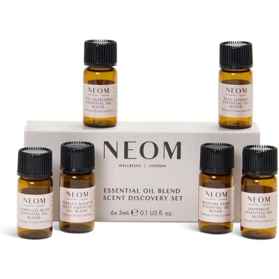 NEOM Ätherische Öl Set - Schlaf, Stressabbau, Energie - 6x3ml NEOM Ätherische Öl Set - Schlaf, Stressabbau, Energie - 6x3ml
