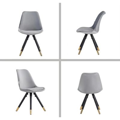 Life Interiors Sofiya Samt Esszimmerstuhl - Grün - Ergonomisch, Weiches Velours, Modernes Design Life Interiors Sofiya Samt Esszimmerstuhl - Grün - Ergonomisch, Weiches Velours, Modernes Design