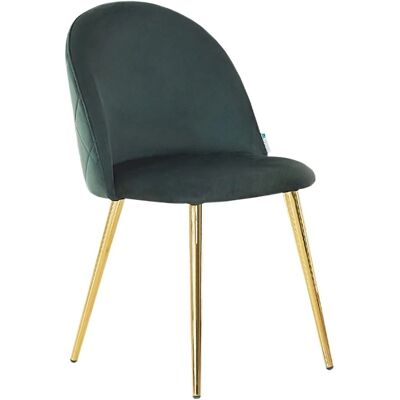 Silla de comedor de terciopelo Lucia de Life Interiors - Verde Silla de comedor de terciopelo Lucia de Life Interiors - Verde