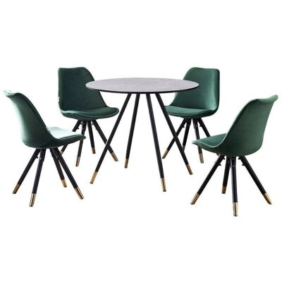 Life Interiors Sofiya Dorchester Lux Esszimmerset - Grau/Grün - Esszimmer Life Interiors Sofiya Dorchester Lux Esszimmerset - Grau/Grün - Esszimmer