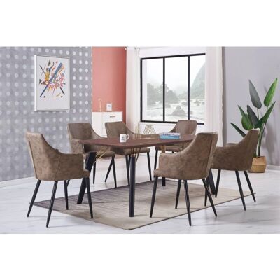 Life Interiors - Cosmo lux Zarah - Mesa de nogal - Dining set Life Interiors - Cosmo lux Zarah - Mesa de nogal - Dining set