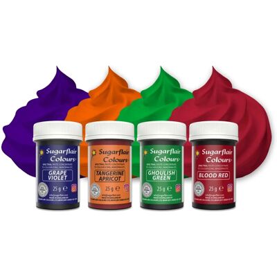 Sugarflair Spectral Paste Multi Set - 4 Couleurs Décoration - Publicité Sugarflair Spectral Paste Multi Set - 4 Couleurs Décoration - Publicité