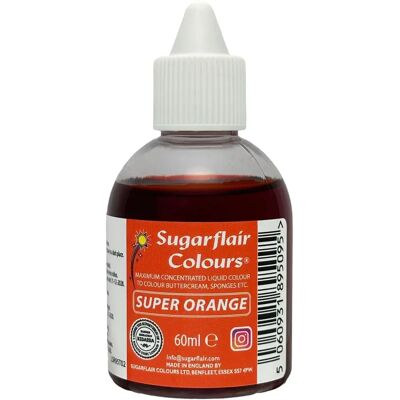 Colorant Liquide Super Orange de Sugarflair - 60ml - Publicité Colorant Liquide Super Orange de Sugarflair - 60ml - Publicité