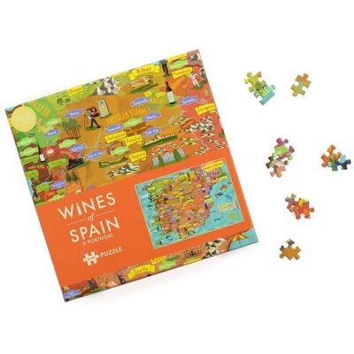 Ginger Fox Unisex Puzzle - Wines of Spain & Portugal - 1000 Pieces Ginger Fox Unisex Puzzle - Wines of Spain & Portugal - 1000 Pieces