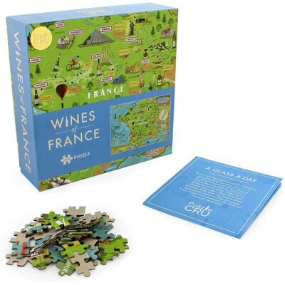 Ginger Fox Wines of France - 1000 Piece Puzzle - Unisex Ginger Fox Wines of France - 1000 Piece Puzzle - Unisex