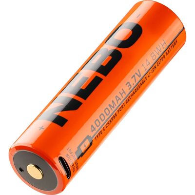 Nebo NEB-BAT-0010-G Lithium-Ion Batterie - Wiederaufladbar - 4000mAh - Für Taschenlampe & Kamera Nebo NEB-BAT-0010-G Lithium-Ion Batterie - Wiederaufladbar - 4000mAh - Für Taschenlampe & Kamera