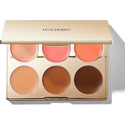 ICONIC London Multi-Use Cream Blush, Bronzer en Highlighter Palette ICONIC London Multi-Use Cream Blush, Bronzer en Highlighter Palette