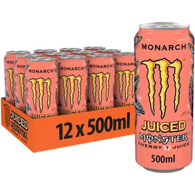 Monster Energy Juiced Monarch - Monarch - 12x 500ml - Energiedrank Monster Energy Juiced Monarch - Monarch - 12x 500ml - Energiedrank
