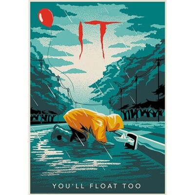 Fanattik Pennywise Limited Edition Art Print - Horror Decor Fanattik Pennywise Limited Edition Art Print - Horror Decor