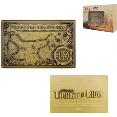FaNaTtik Ticket to Ride Ingot Trans America Express Limited Edition - Collectible Coin FaNaTtik Ticket to Ride Ingot Trans America Express Limited Edition - Collectible Coin