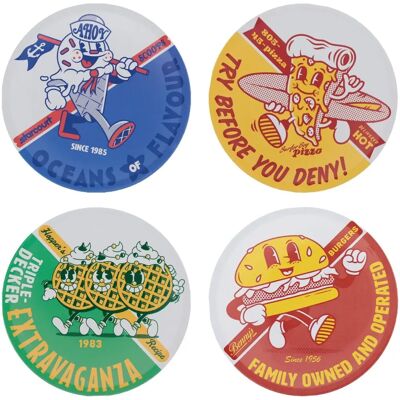 FaNaTtik Stranger Things 4 Coasters - Pack of 4 - Official Licensed FaNaTtik Stranger Things 4 Coasters - Pack of 4 - Official Licensed