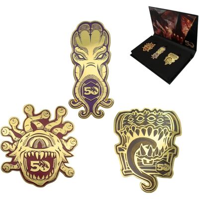 Set odznak Dungeons & Dragons 50. výročí - FaNaTtik Limitovaná Edice Set odznak Dungeons & Dragons 50. výročí - FaNaTtik Limitovaná Edice