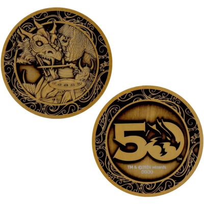 Pièce de collection FaNaTtik 50e anniversaire Édition or antique - 4cm - Objet de collection - Publicité Pièce de collection FaNaTtik 50e anniversaire Édition or antique - 4cm - Objet de collection - Publicité